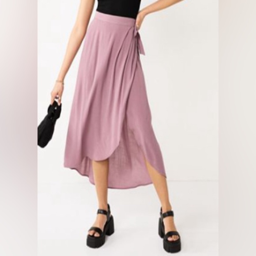 Juniors' SO® Flowy Wrap Midi Skirt